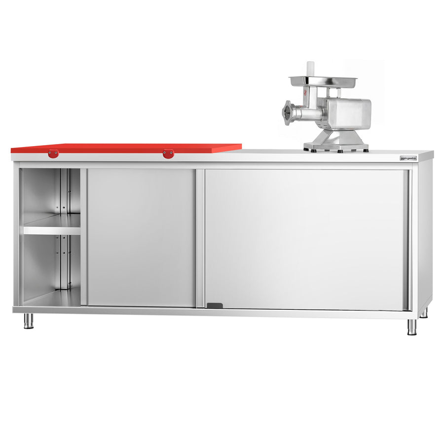 GGM Gastro PREMIUM Nerezová Pracovní Skříňka 2000 mm 600 mm Posuvné Dveře