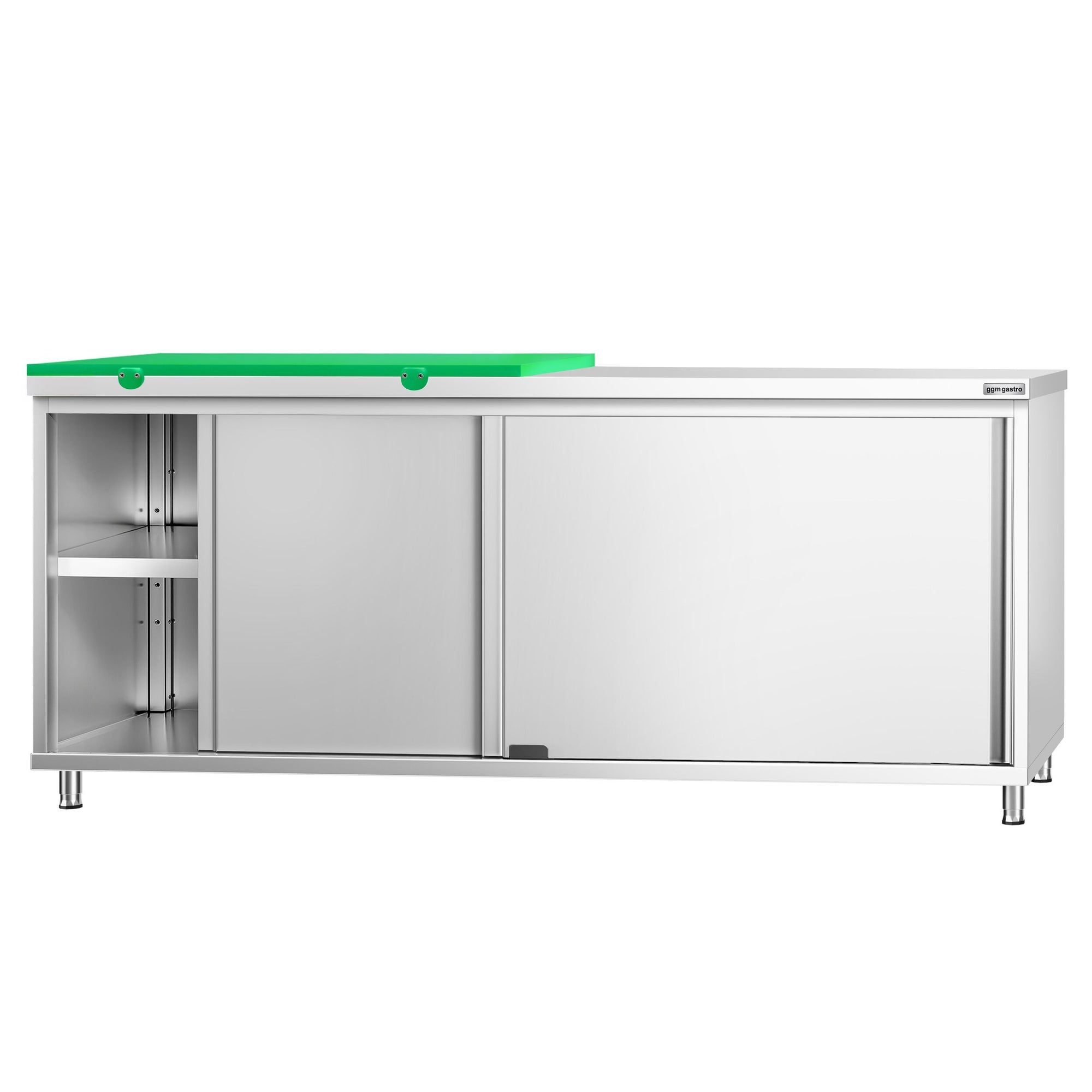 GGM Gastro PREMIUM Arbeitsschrank Edelstahl 2000 mm