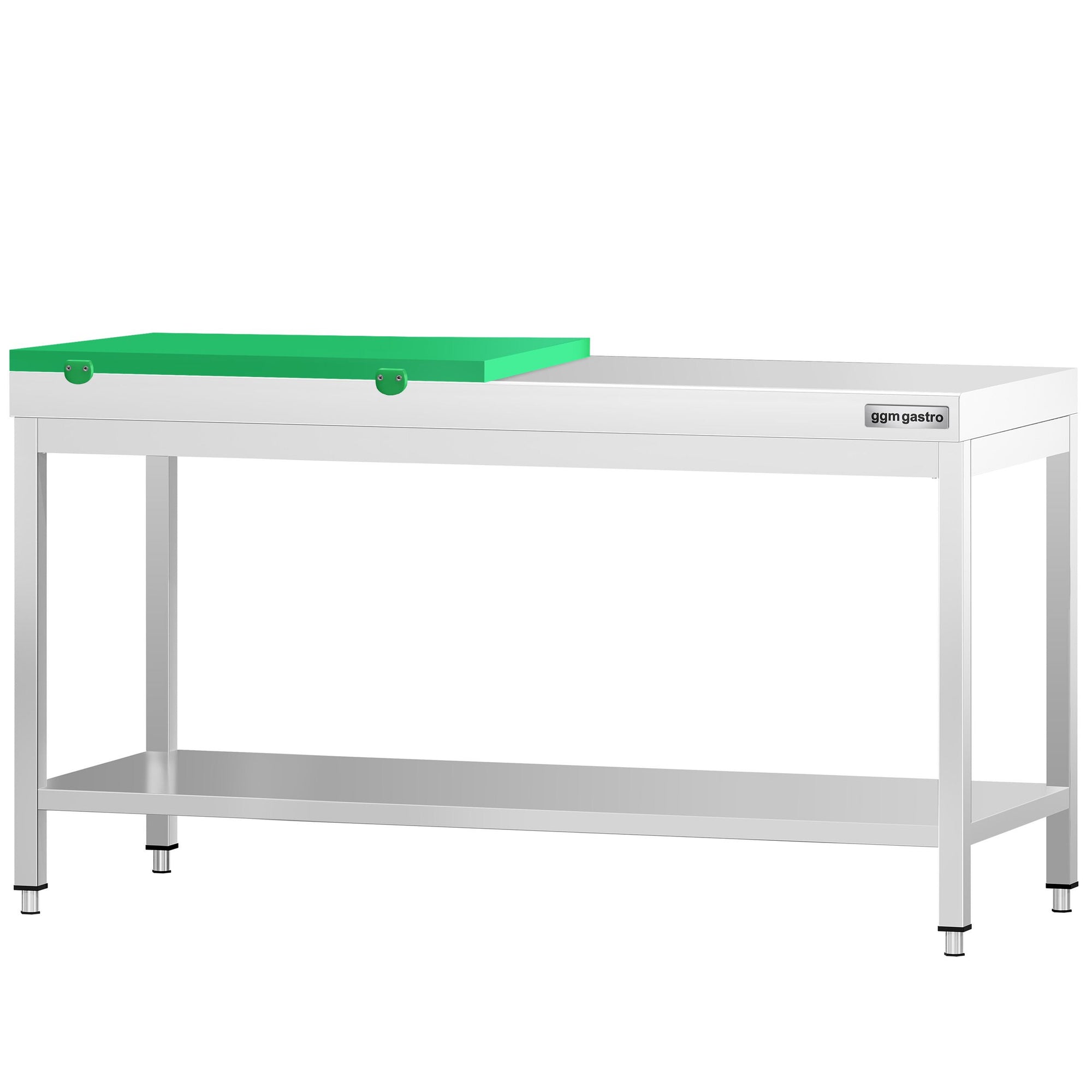 GGM Gastro Nerezový Pracovní Stůl PREMIUM 2000 mm 1/2 Krájecí Deska