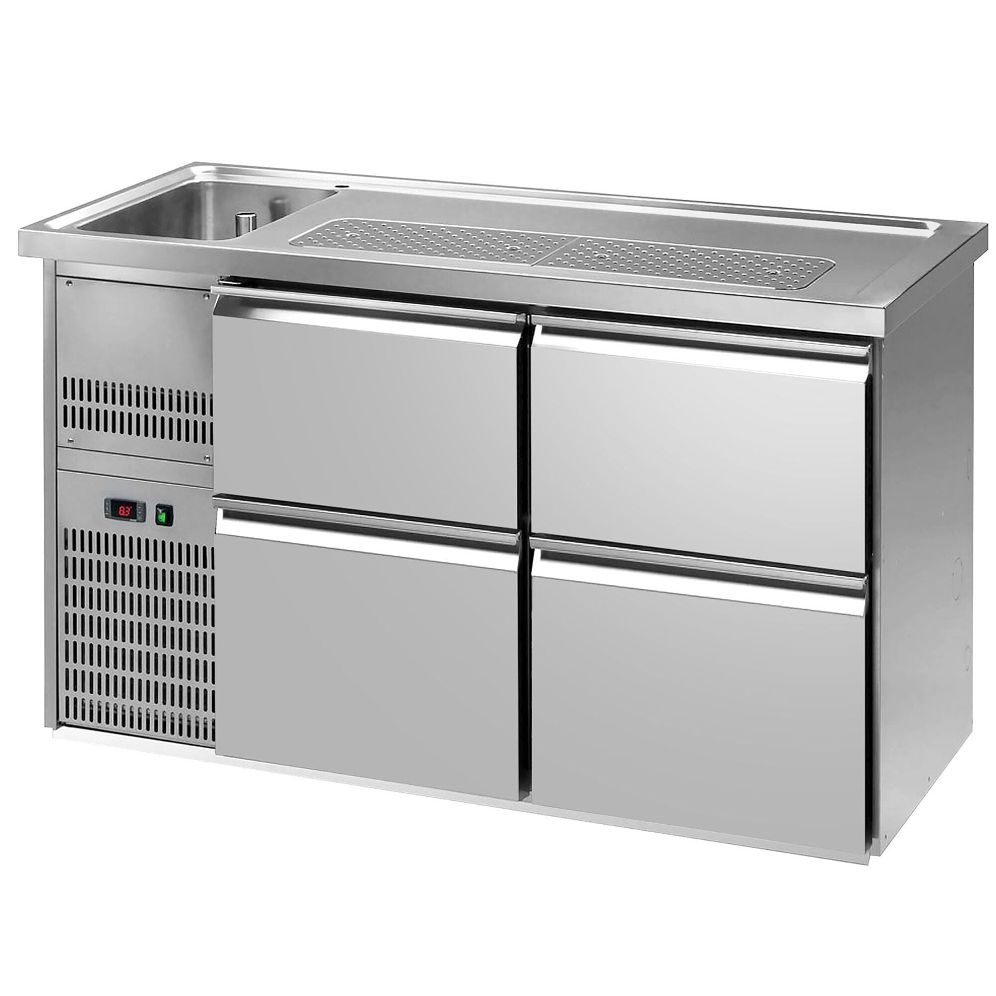 GGM Gastro Premium PLUS Zapfschrank 1550 mm 4 Schubladen