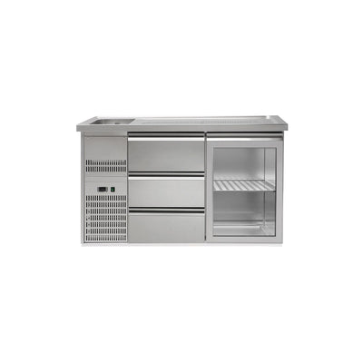 GGM Gastro Výčepní Pult Premium PLUS 1550 mm 3 Zásuvky