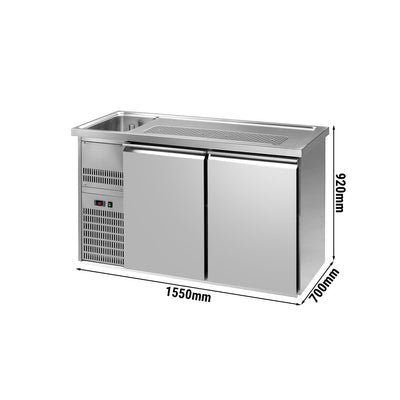 Výčepní pult Premium PLUS 1550 mm 2 dveře