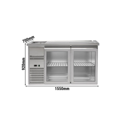 GGM Gastro Výčepní Pult Premium PLUS 1550 mm 700 mm 920 mm