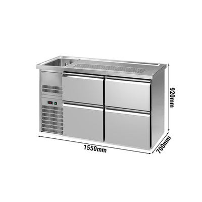 GGM Gastro Premium PLUS Zapfschrank 1550 mm 4 Schubladen