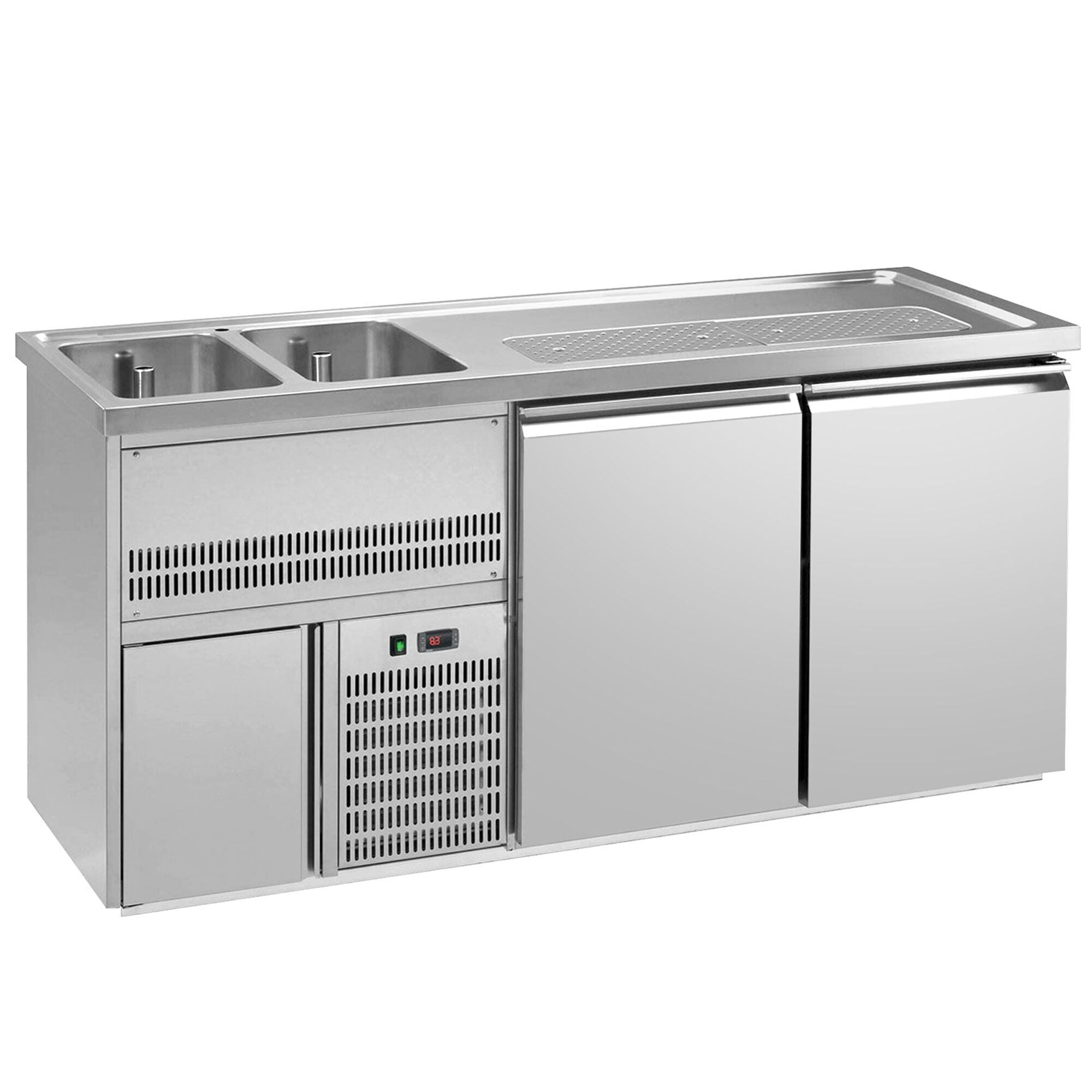 Výčepní Pult Premium PLUS 1950 mm 700 mm 920 mm Nerez