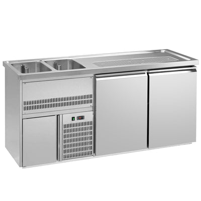 Výčepní Pult Premium PLUS 1950 mm 700 mm 920 mm Nerez
