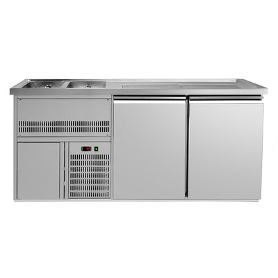 Výčepní Pult Premium PLUS 1950 mm 700 mm 920 mm Nerez