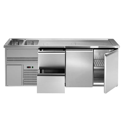 GGM Gastro Výčepní Pult Premium PLUS 2500 mm 700 mm Schwarz