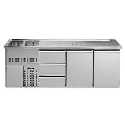 GGM Gastro Výčepní Pult Premium PLUS 2500 mm 6 Zásuvek