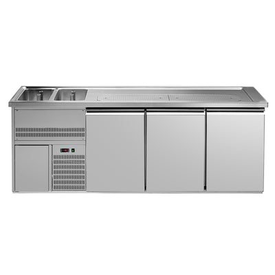 GGM Gastro Výčepní Pult Premium PLUS 2500 x 700 mm 3 Dveře