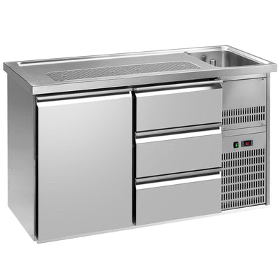 Výčepní Pult PREMIUM PLUS 1550 mm 1 Dveře 3 Zásuvky