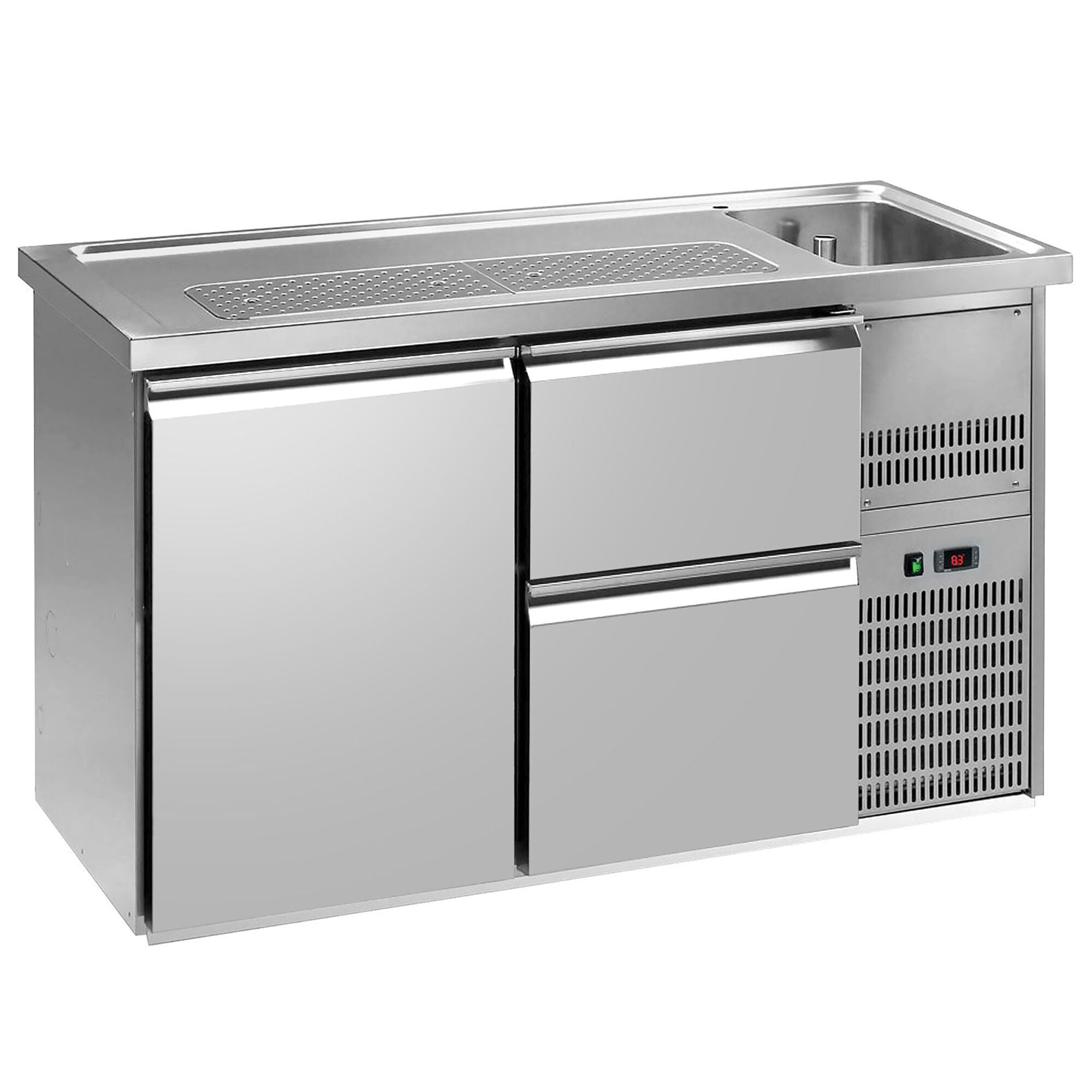 GGM Gastro PREMIUM PLUS Zapuštěný Pult 1550 mm