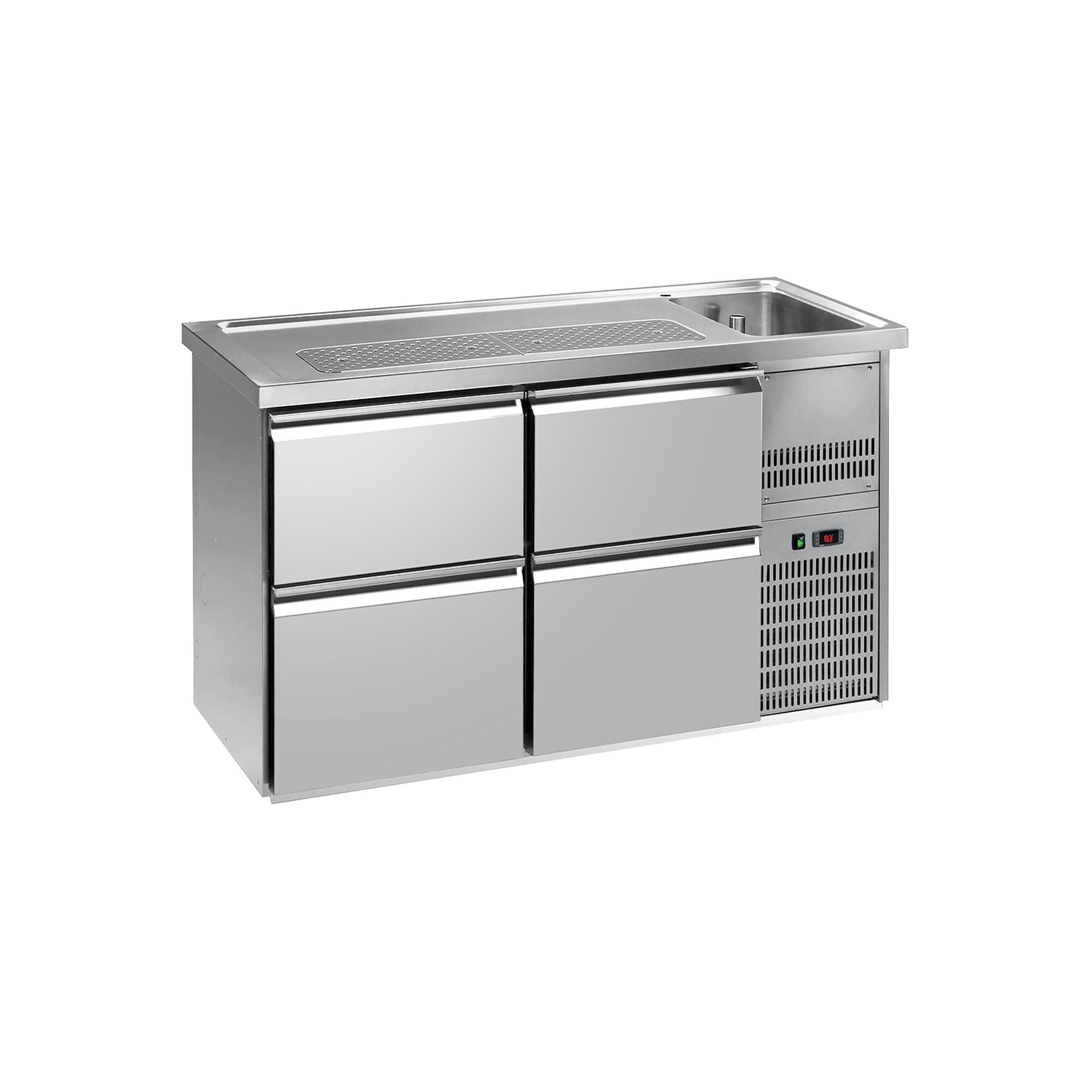 GGM Gastro Výčepní Pult PREMIUM PLUS 1550 mm 4 Zásuvky