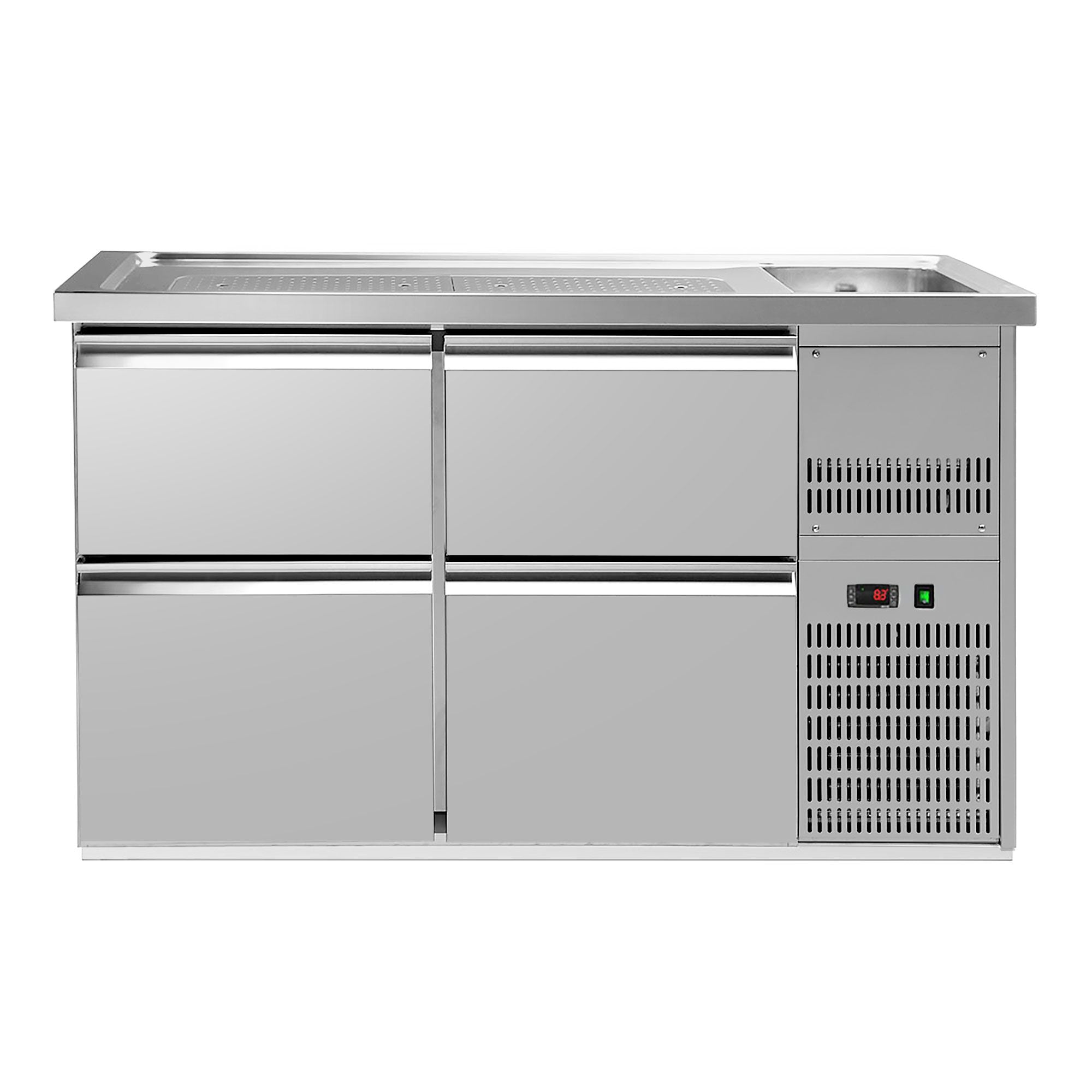GGM Gastro Výčepní Pult PREMIUM PLUS 1550 mm 4 Zásuvky