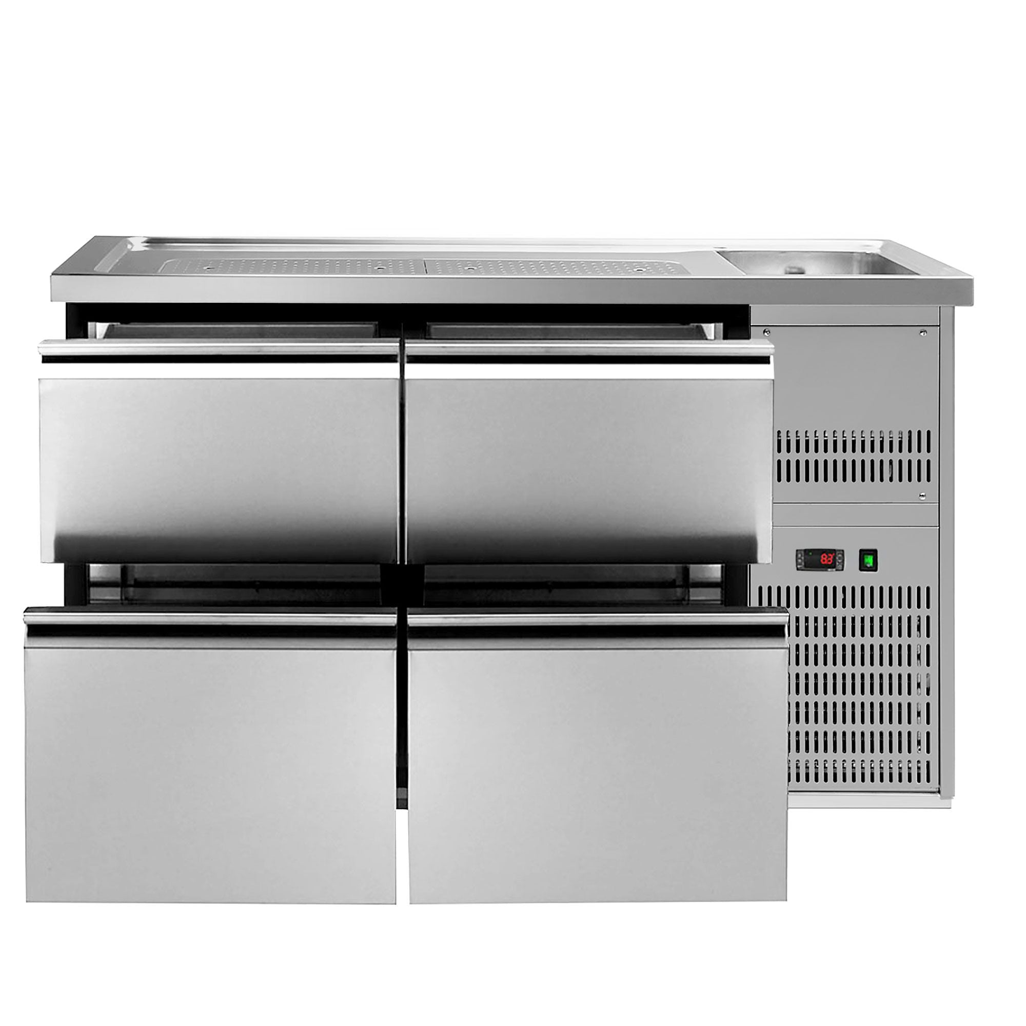 GGM Gastro Výčepní Pult PREMIUM PLUS 1550 mm 4 Zásuvky