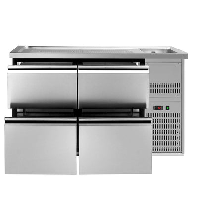 GGM Gastro Výčepní Pult PREMIUM PLUS 1550 mm 4 Zásuvky
