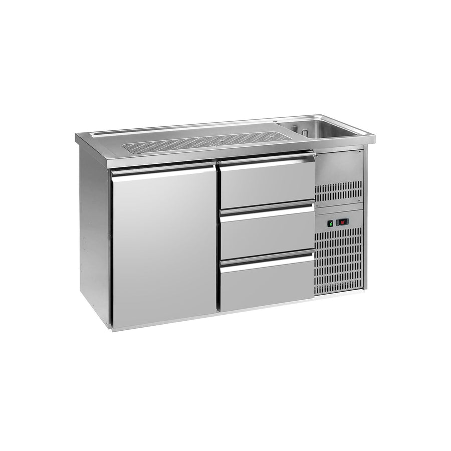 Výčepní Pult PREMIUM PLUS 1550 mm 1 Dveře 3 Zásuvky