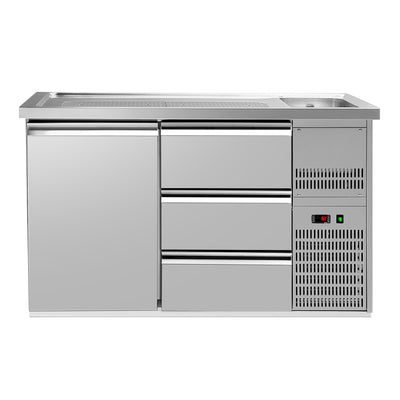 Výčepní Pult PREMIUM PLUS 1550 mm 1 Dveře 3 Zásuvky