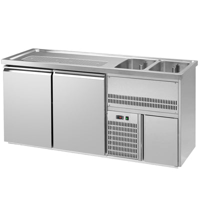 GGM Gastro Premium PLUS Výčepní Pult 1950 mm 2 Dřezy