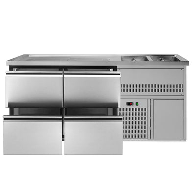 GGM Gastro Výčepní Pult Premium PLUS 1950 mm 4 Zásuvky