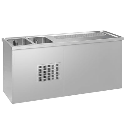 Výčepní pult Premium PLUS 1950 mm 2 skleněné dveře