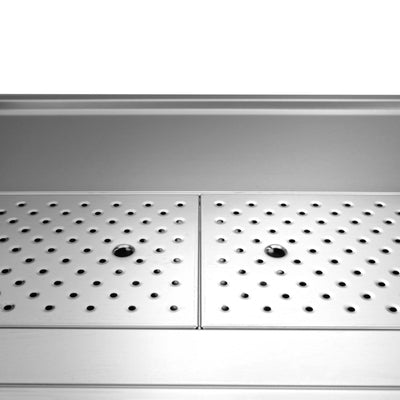 GGM Gastro Výčepní Pult Premium PLUS 2500 mm 2 Skleněné Dveře 3 Zásuvky