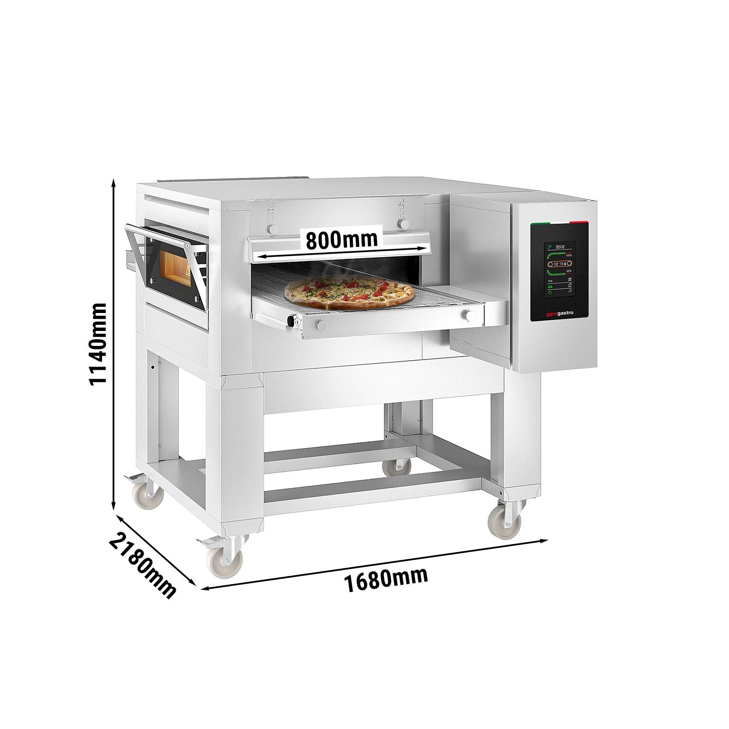 GGM Gastro Gas-Bandofen 1680x2180 mm Touchdisplay 800 mm