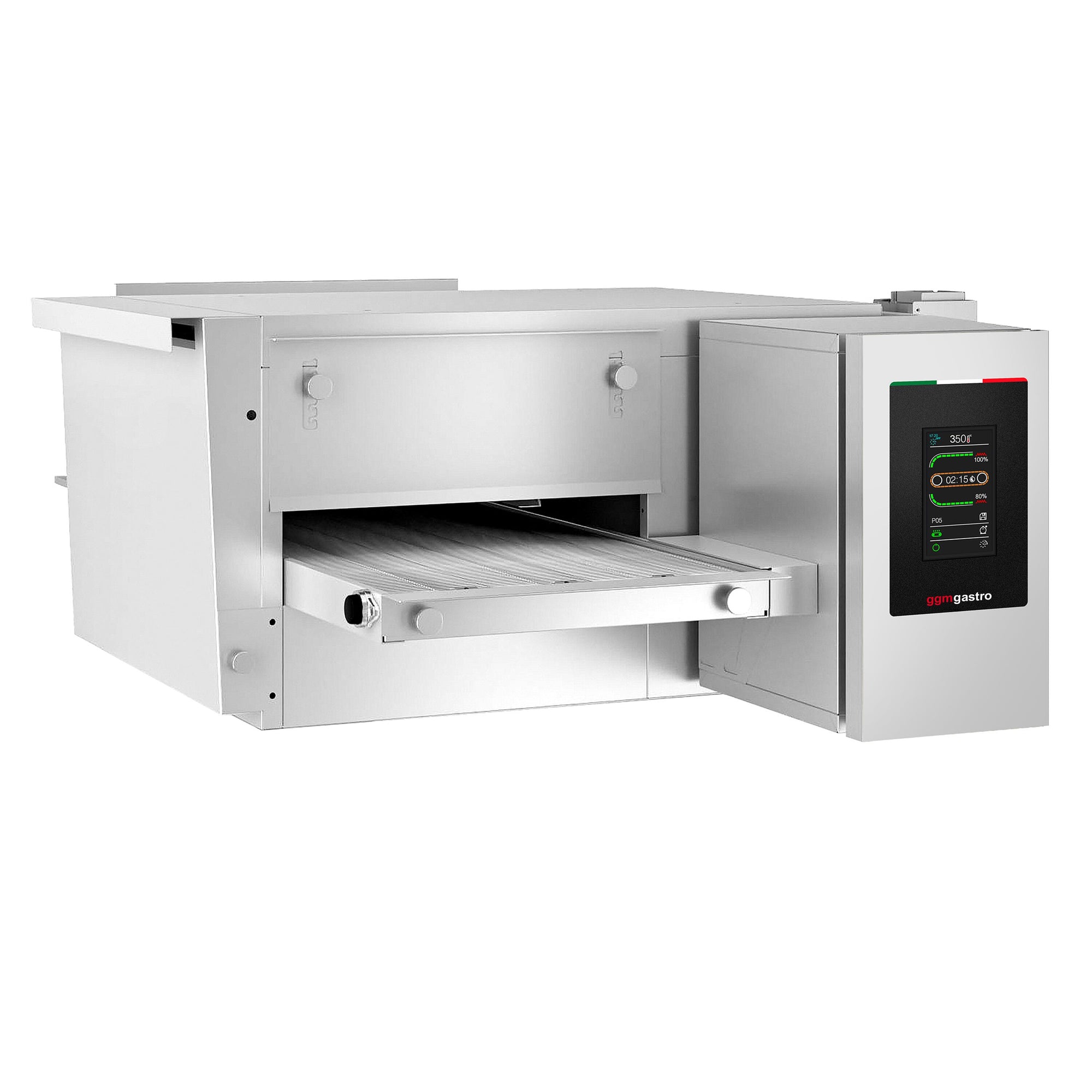 GGM Gastro Elektrische Bandpizzaofen 980 mm 1300 mm