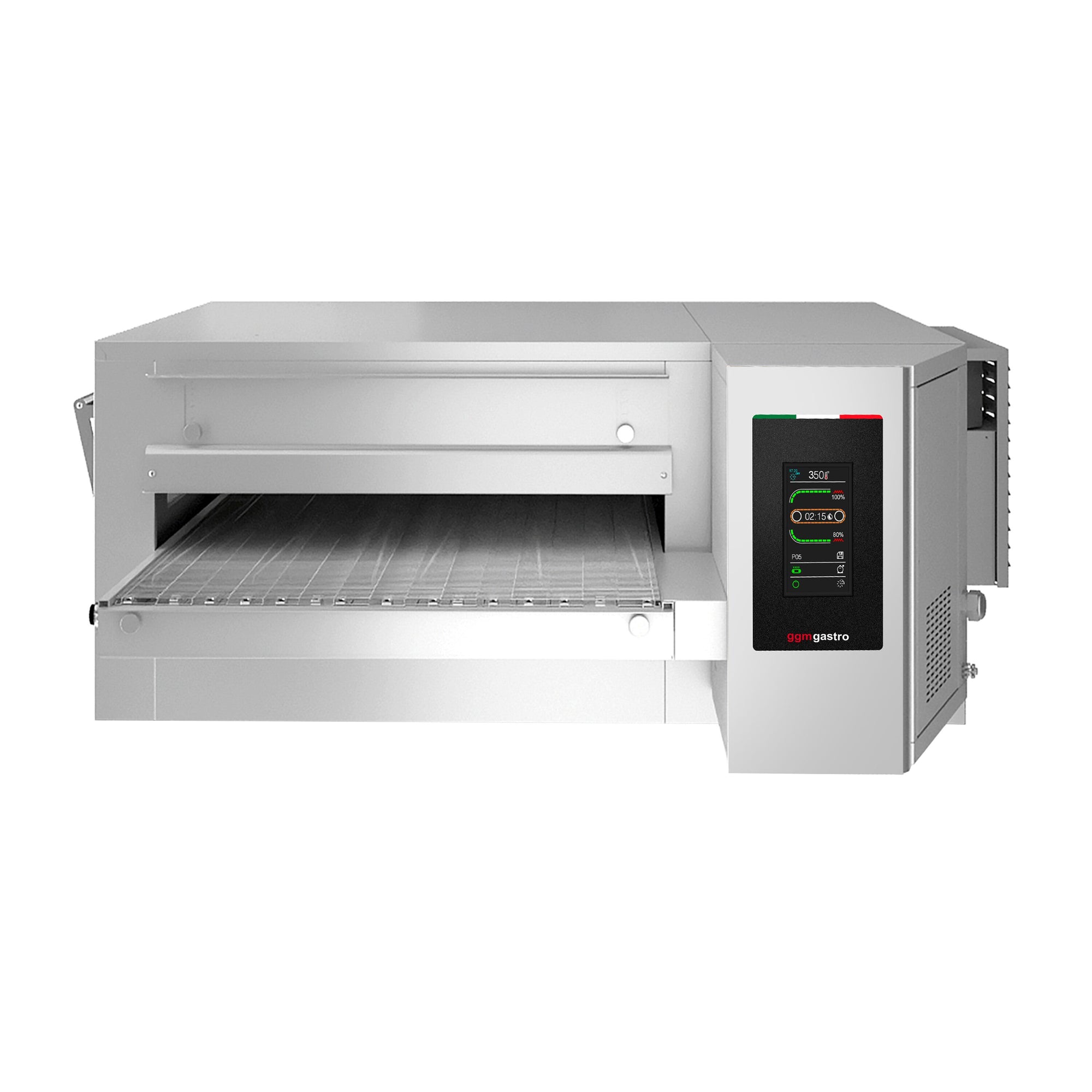 Plynová pásová pec 1550 x 2000 mm Dotykový displej 650 mm