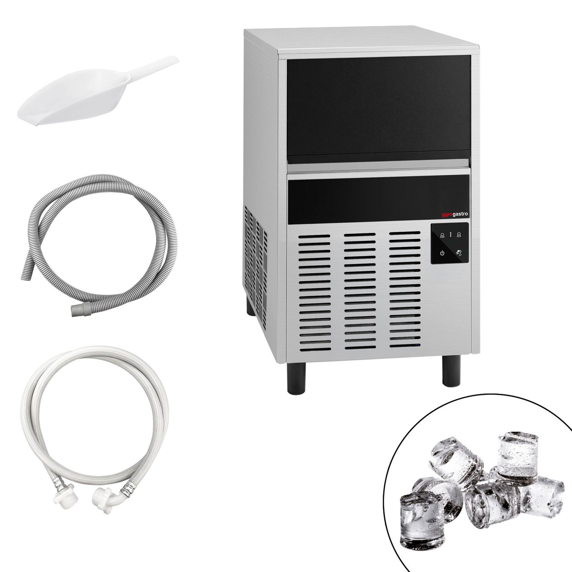 GGM Gastro Eiswürfelbereiter Zylinder 22 kg 24 h