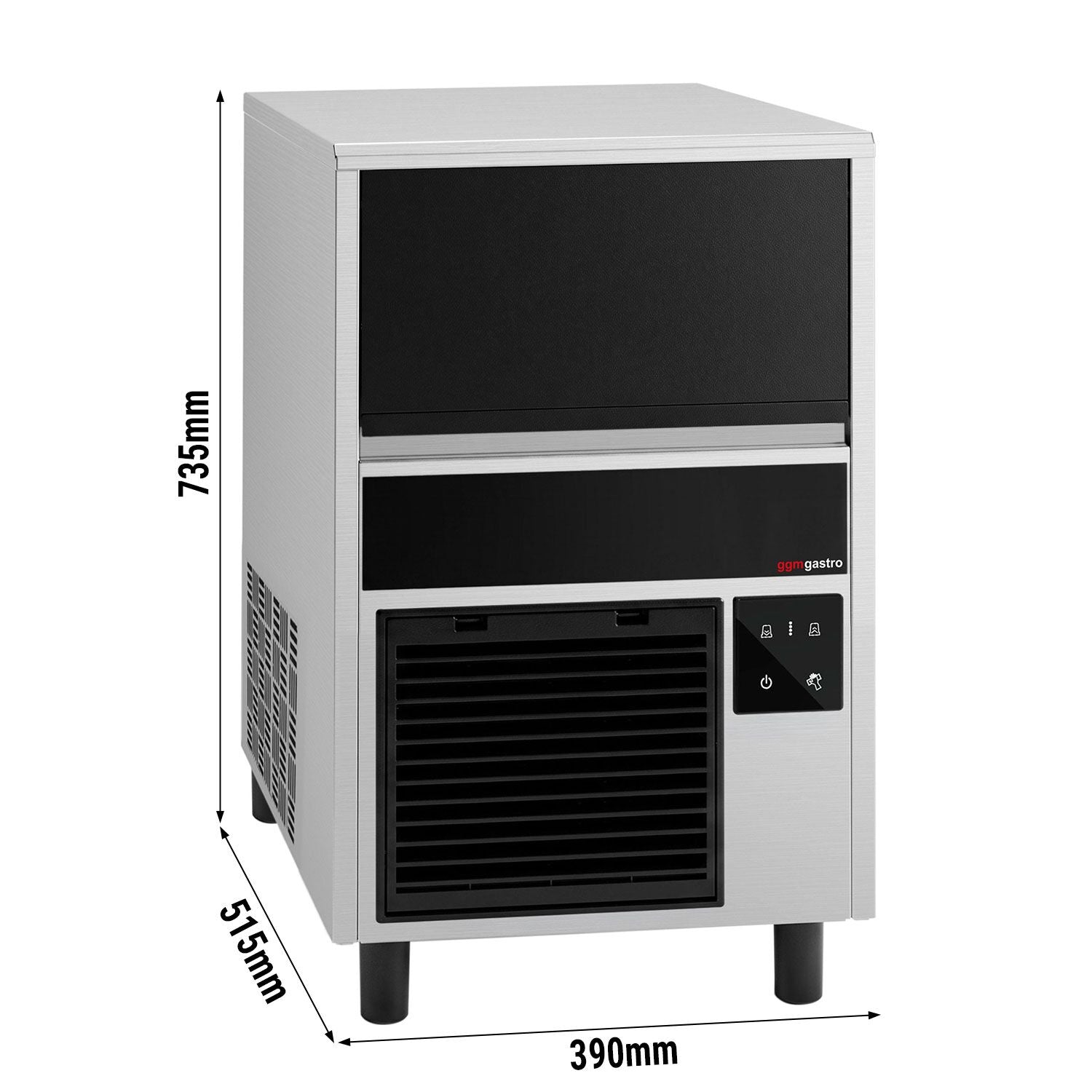 GGM Gastro Eiswürfelbereiter Zylinder 26 kg
