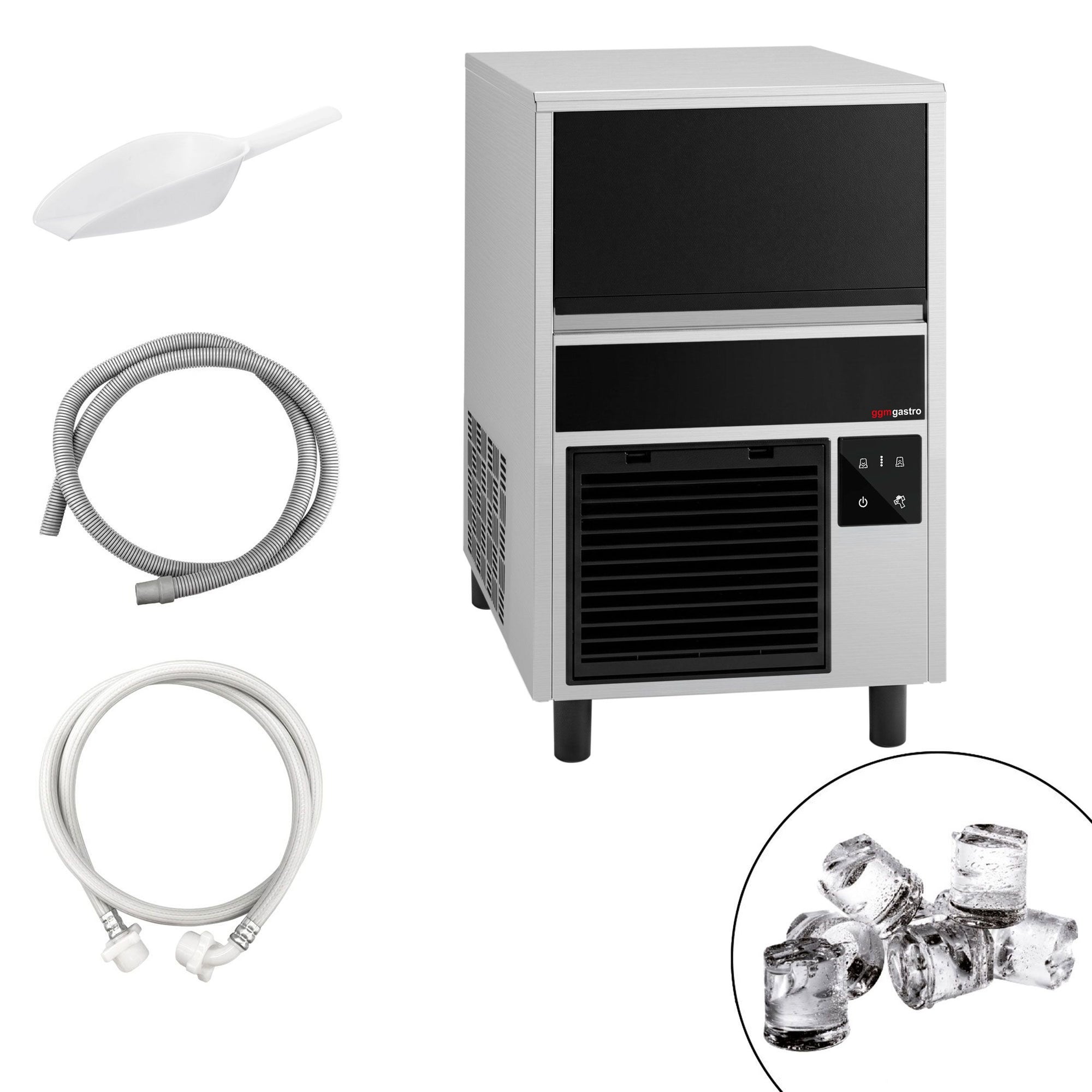 GGM Gastro Eiswürfelbereiter Zylinder 26 kg