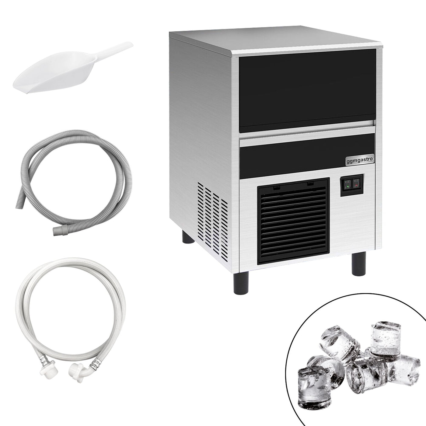 GGM Gastro Eiswürfelbereiter Zylinder 37 kg/24h