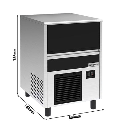 GGM Gastro Eiswürfelbereiter Zylinder 33 kg 24 h mit Ablaufpumpe