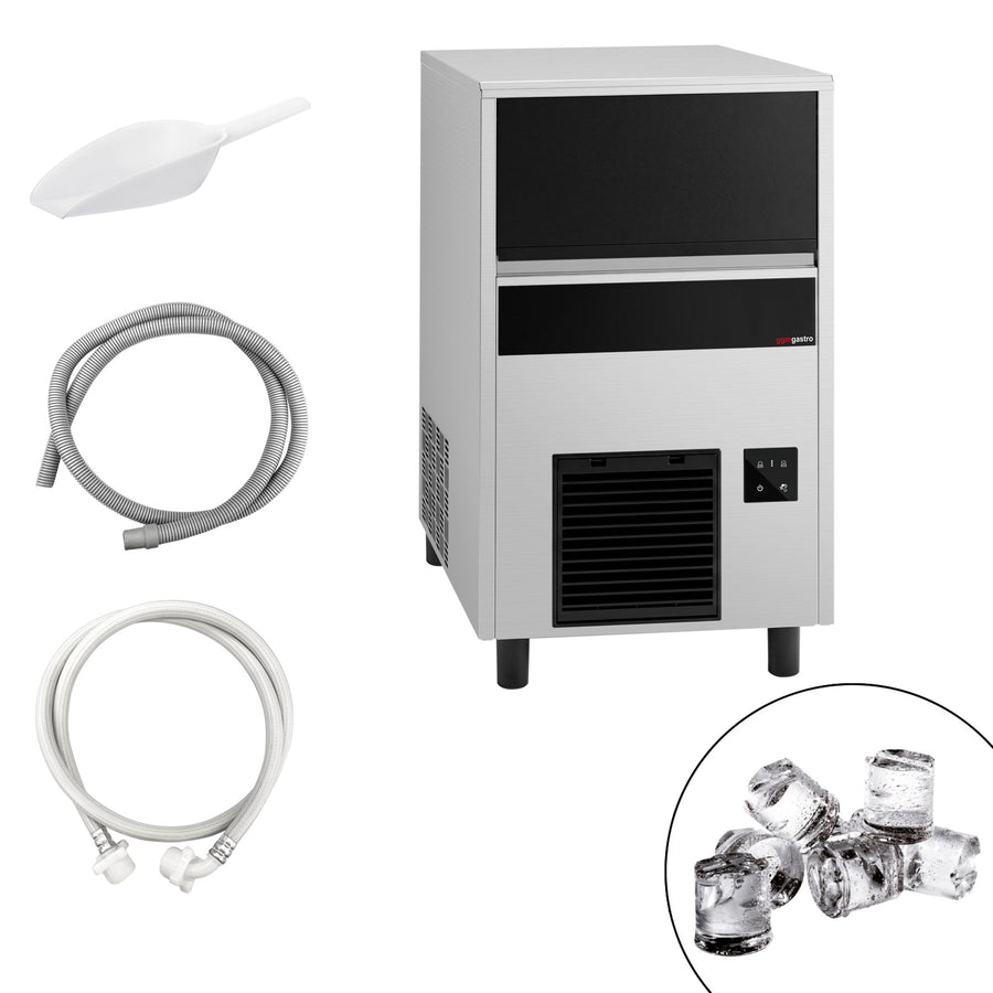 GGM Gastro Eiswürfelbereiter Zylinder 57 kg 24h Ablaufpumpe