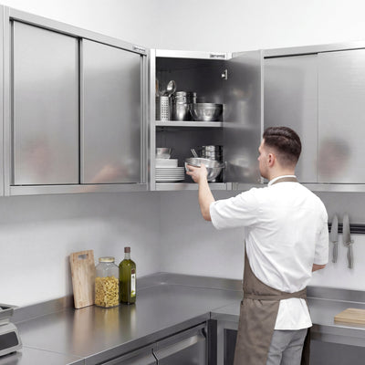 GGM Gastro Nerezová Rohová Nástěnná Skříňka 700 mm 1000 mm