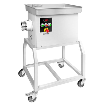 Professioneller Fleischwolf Größe 32 600 kg/h 3 kW 236 U/min mit Kühlung fahrbar