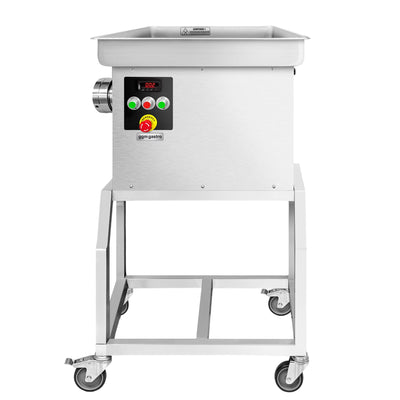 Professioneller Fleischwolf Größe 32 600 kg/h 3 kW 236 U/min mit Kühlung fahrbar