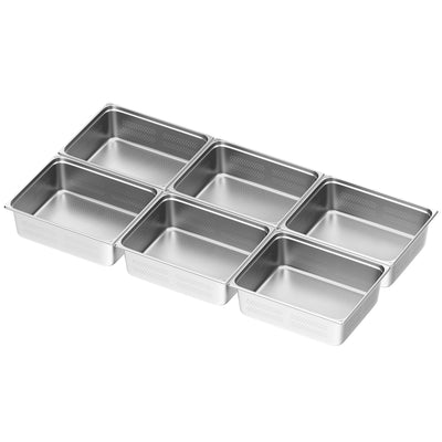 GGM Gastro Nerezová GN 2/1 Nádoba Perforovaná 200 mm 6 Kusů