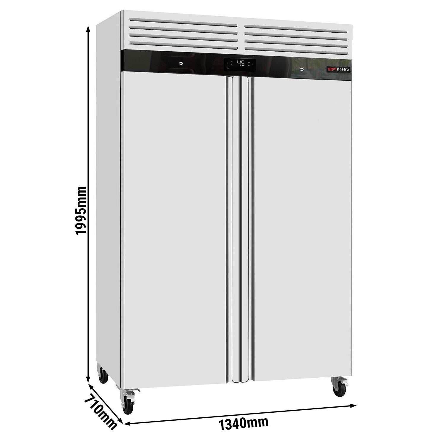 GGM Gastro Nerezová Chladicí Skříň ECO 1200 l se 2 Dveřmi