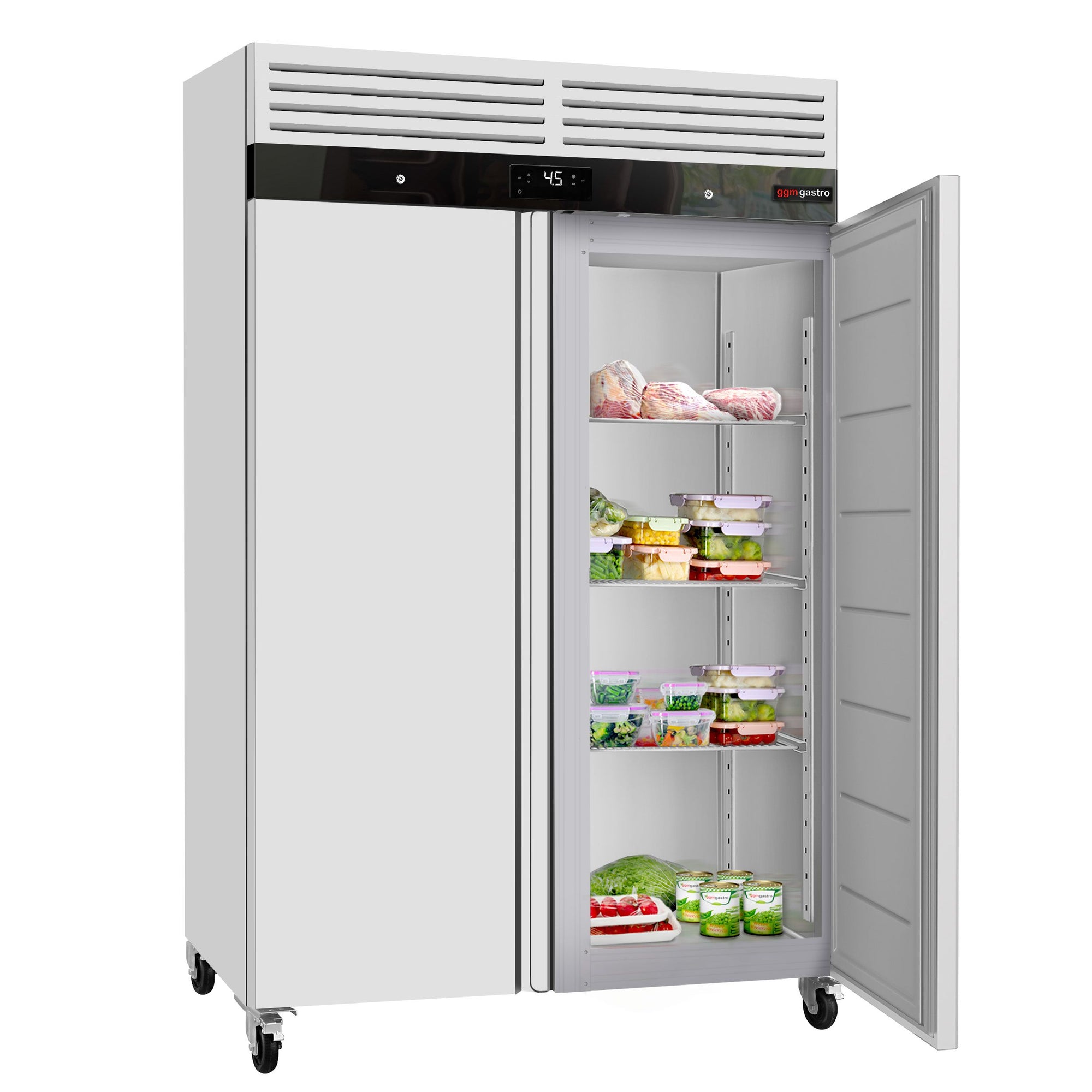 GGM Gastro Nerezová Chladicí Skříň ECO 1200 l se 2 Dveřmi