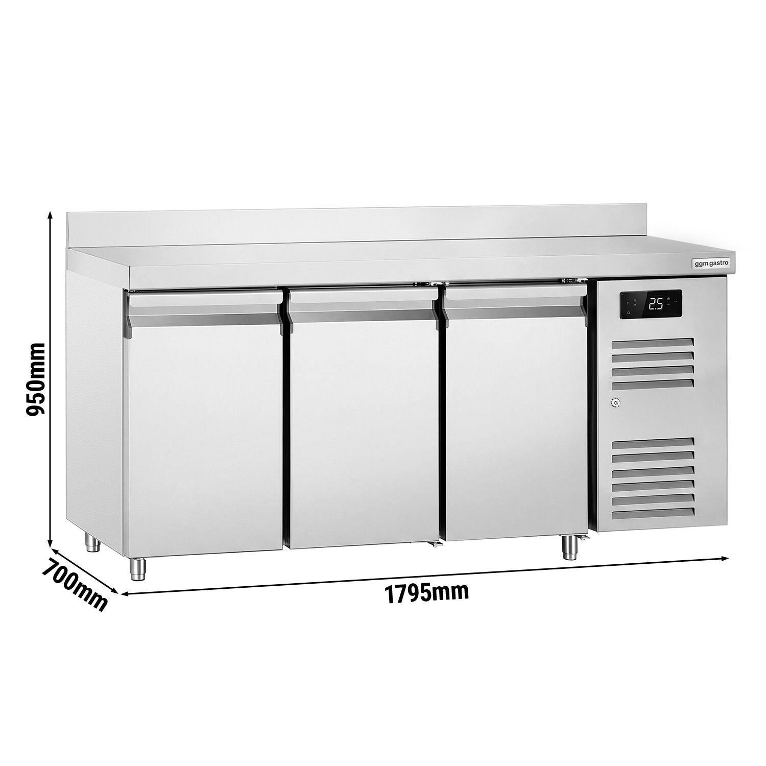 GGM Gastro Chladicí Stůl ECO 1795 mm 3 Dveře