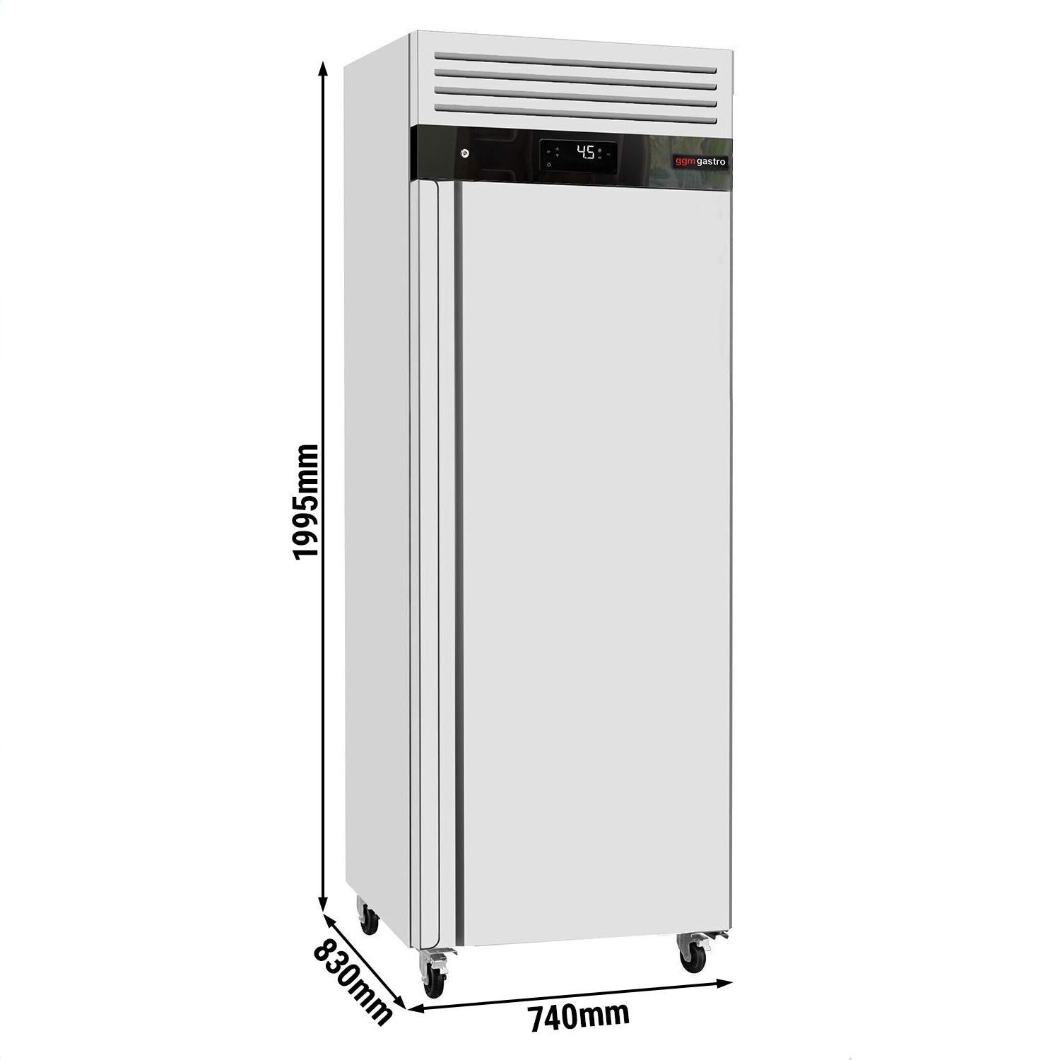 GGM Gastro ECO Kühlschrank Edelstahl 700 L 1 Tür