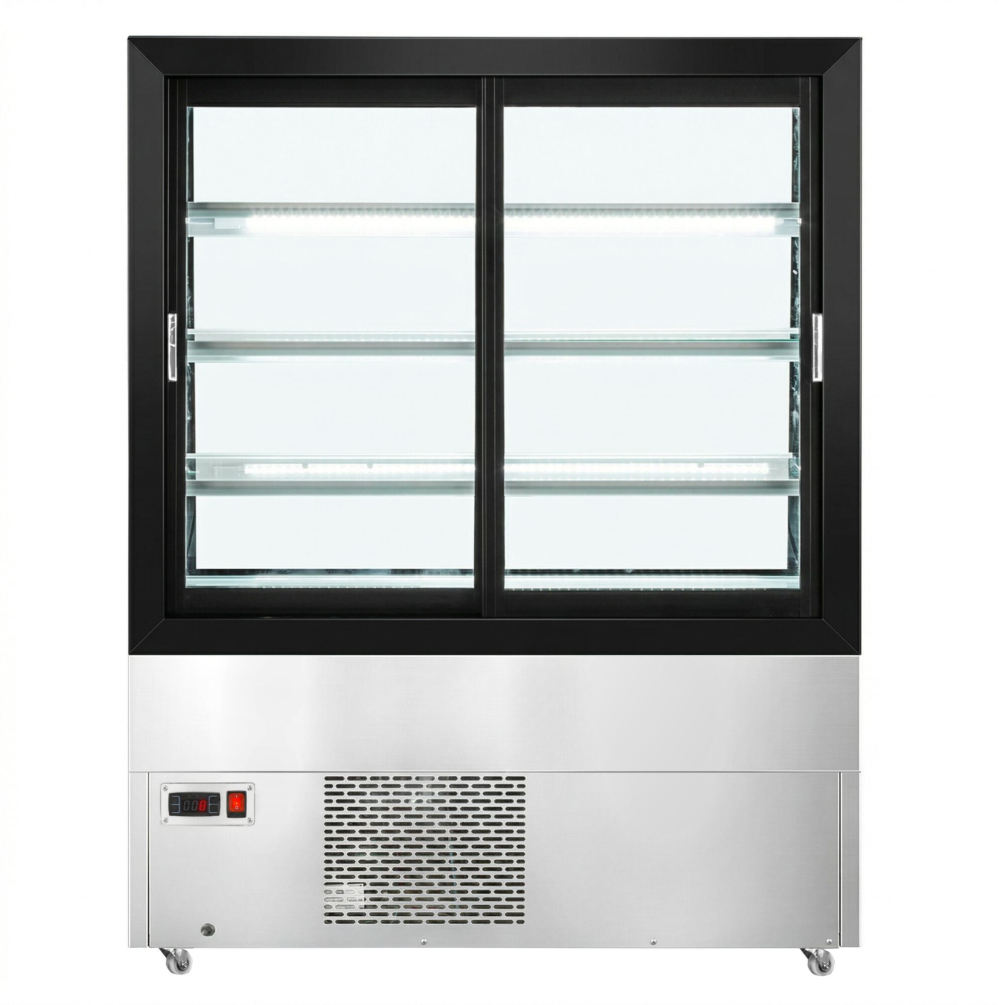 GGM Gastro Kühlvitrine für Gebäck 1200 mm 686 l Schwarz