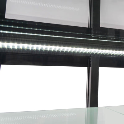 GGM Gastro Kühlvitrine für Gebäck 1200 mm 686 l Schwarz