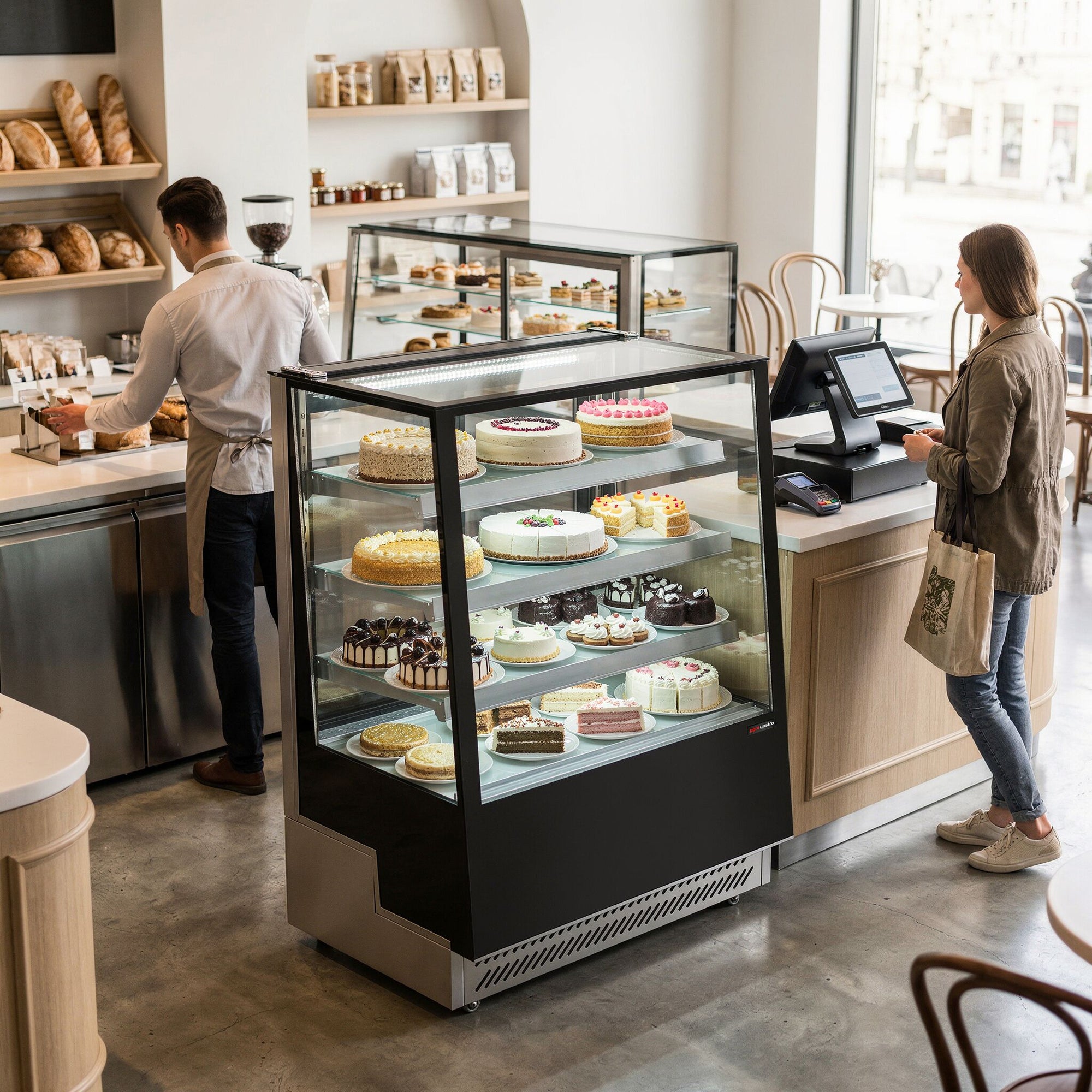 GGM Gastro Kühlvitrine für Gebäck 900 mm