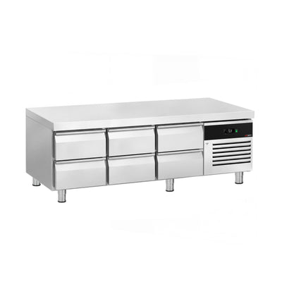 GGM Gastro Kühlunterbau 2000 mm 288 Liter 6 Schubladen 1/1 GN