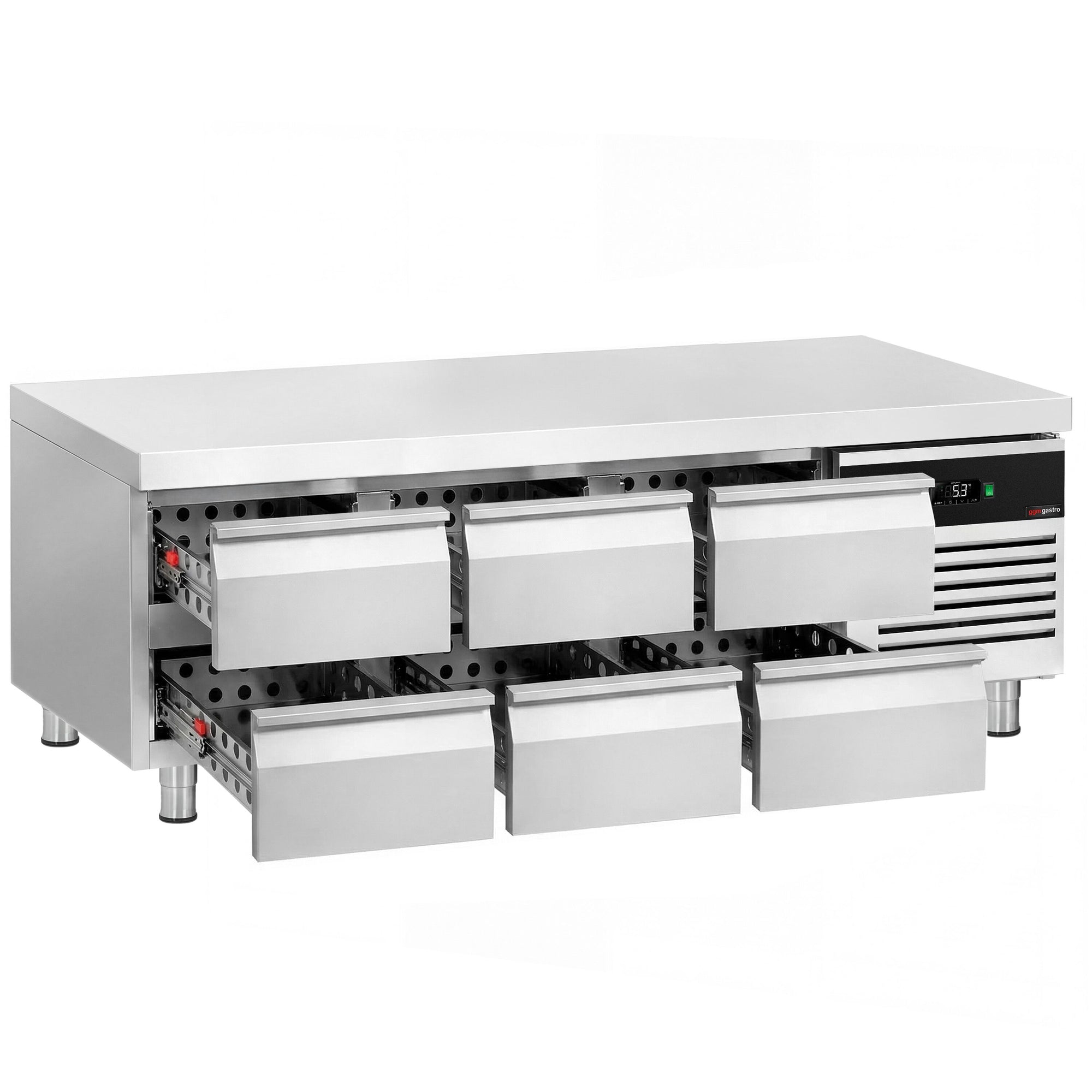 GGM Gastro Kühlunterbau 2000 mm 288 Liter 6 Schubladen 1/1 GN