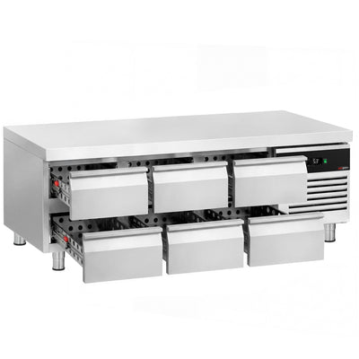 GGM Gastro Kühlunterbau 2000 mm 288 Liter 6 Schubladen 1/1 GN