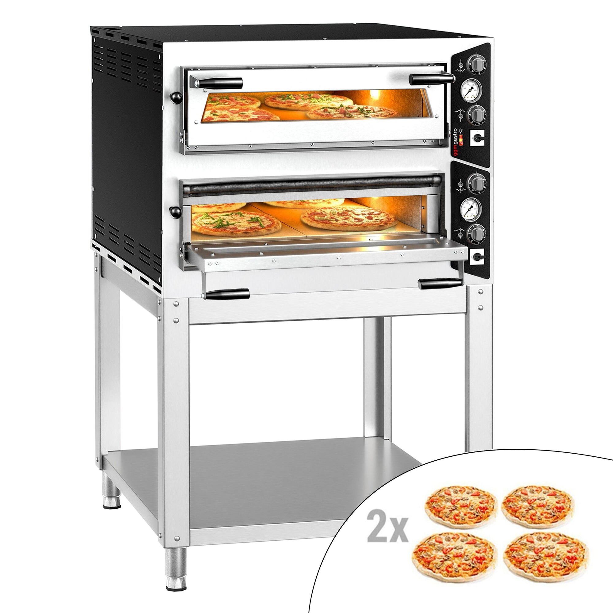 Elektrická Pizza Pec 4+4 x 35 cm Digitální